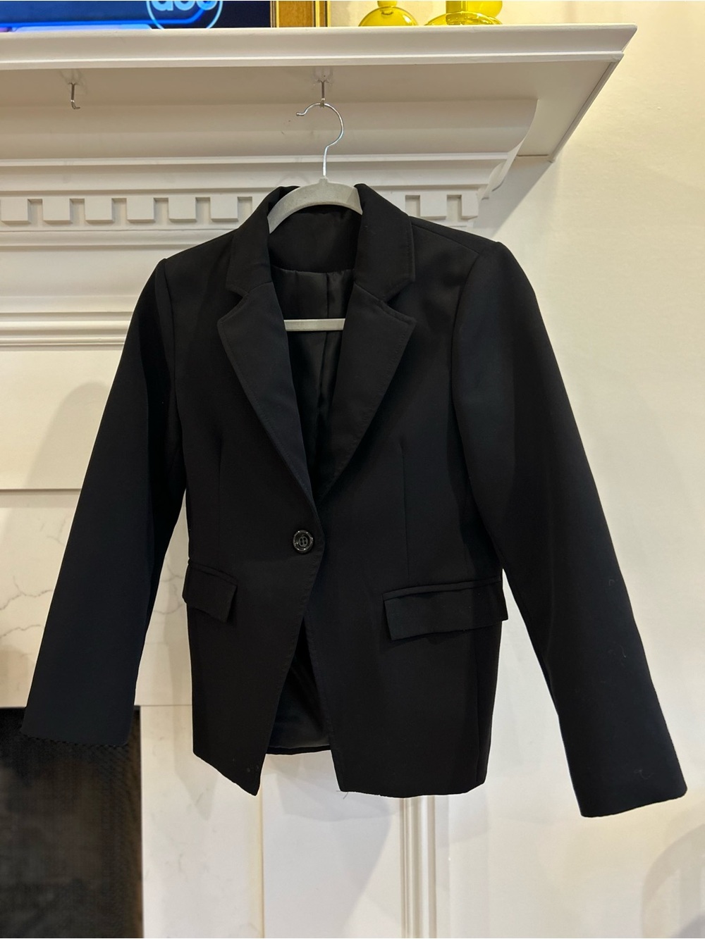 Source Unknown Black Single-Button Women's Blazer